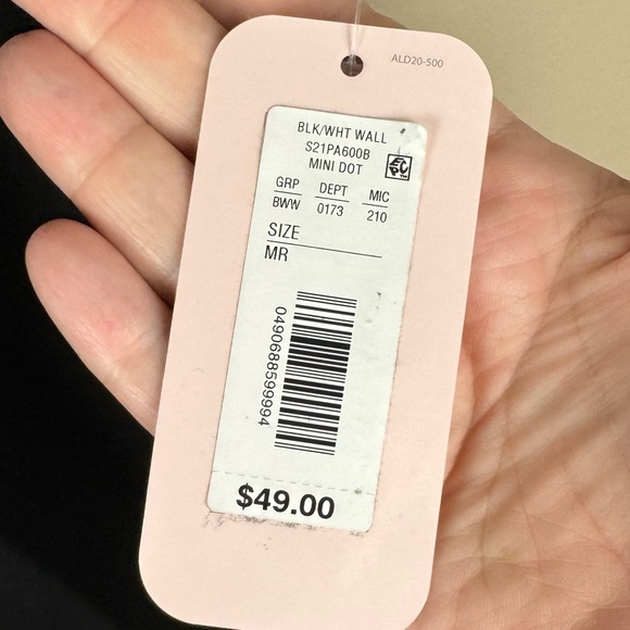 Allison Daley Black & White Mini Dot Pull On Elastic Waist Pants Size Medium - Picture 7 of 9